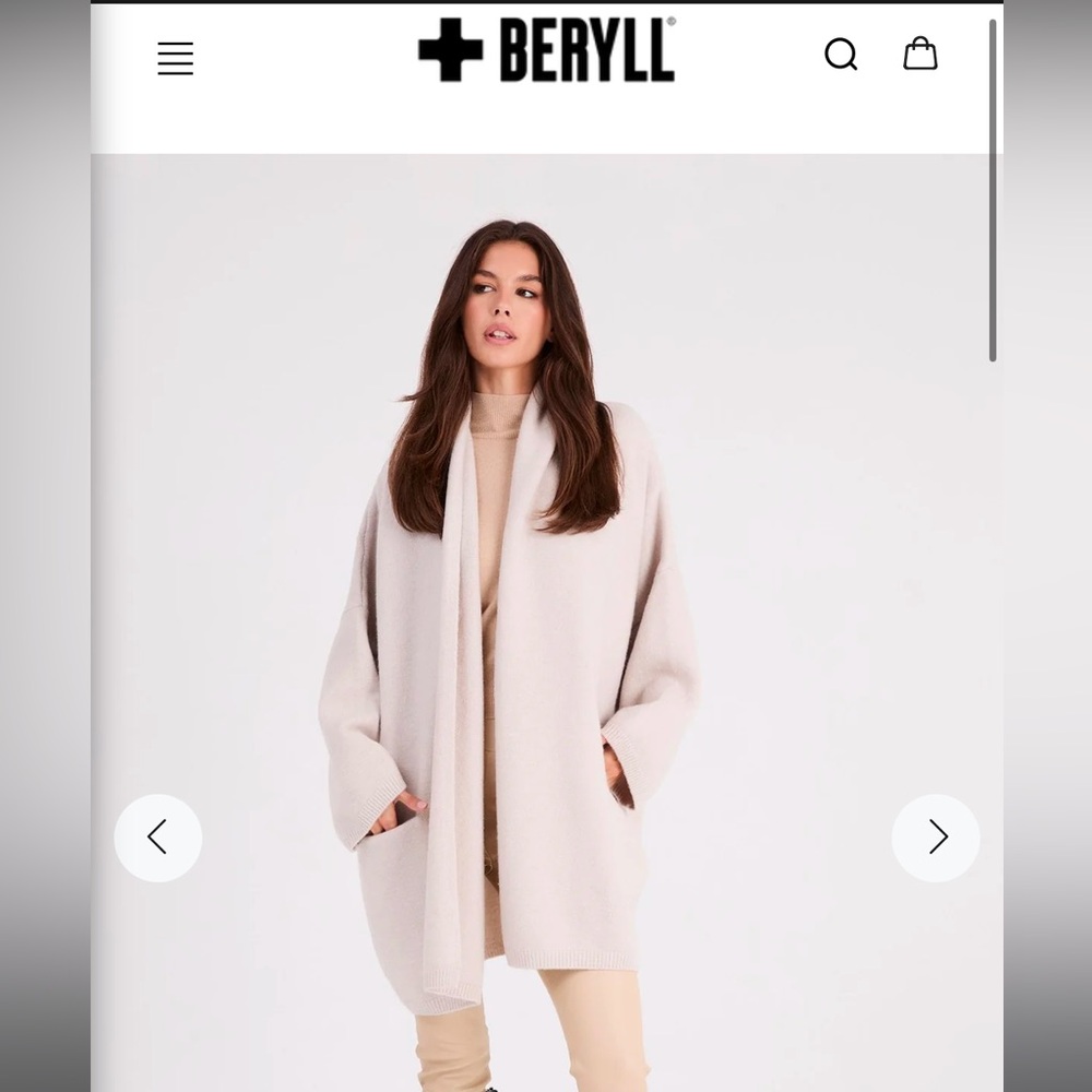 BERYLL Cocoon Cardigan - Porcelain
